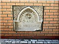 Wesleyan Chapel wall plaque, Square behind Library, Front Street