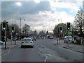 A322 roundabout beside the Hen and Chickens