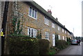 Row of thatched cottages