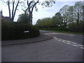 Portway at the junction of Odiham Road, Riseley