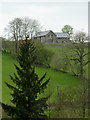 Hillside and residence near Glandulas, Powys