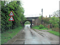 Furnace Lane crossed by Northampton to Rugby mainline