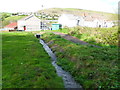 Nant Cwm-byr  enters a culvert, Abertridwr          