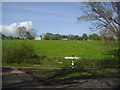 Deadmans Ash Lane at the junction of Bottom Lane