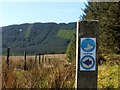 NS3481 : Three Lochs Way marker post by Lairich Rig