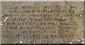 SD4615 : Rufford Millennium Cross Inscription by David Dixon