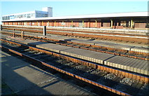 SH2482 : Across the tracks to platform 1, Holyhead railway station by Jaggery