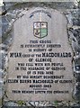 Glencoe Massacre Memorial inscription