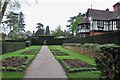 Walkway alongside Wightwick Manor