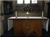 SU2423 : All Saints, Whiteparish- side altar by Basher Eyre