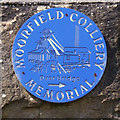 Moorfield Colliery Memorial Plaque on Pilkington Bridge