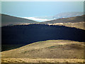 The dunes at Aberdovey are just visible from the summit of Plynlimon