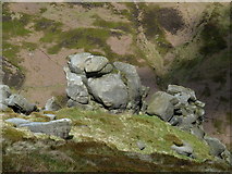 SK1288 : Rock formation below the Blackden Edge path (1) by Andrew Hill