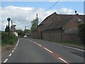 Farm buildings alongside the B4555