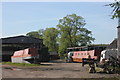 Norwood Farm yard with narrowboat 