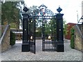 Restored gates at Cremorne Gardens