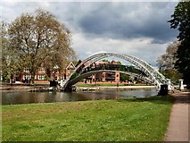 TL0549 : Suspension Bridge over River Great Ouse by Paul Gillett