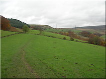 SK0098 : Looking north towards Lees Hill by John Topping