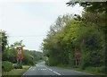 Wickwar Road passing two turnings to Yate Rocks