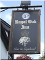 SO2956 : Sign at the Royal Oak - Kington by John M