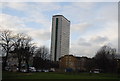 Towerblock and Pepys Park