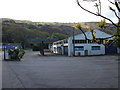 Abandoned petrol station at Friog