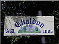 Chaldon Village Sign
