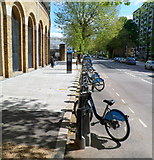 TQ2682 : Barclays Cycle Hire outside Lord's cricket ground, London by Jaggery
