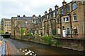 Ryburn Buildings and the River Ryburn, Sowerby Bridge