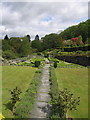 Formal garden, Penmaenuchaf Hall