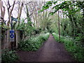 TQ0794 : Ebury Way sign near Rickmansworth by PAUL FARMER