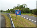 ST5789 : End of a motorway slip road, Aust by Jaggery