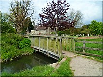 SU5405 : Footbridge to Titchfield church by Shazz
