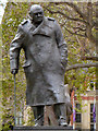 TQ3079 : Sir Winston Churchill Statue, Parliament Square by David Dixon