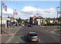 Shankill Road (B39) at the junction with Lanark Way