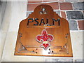 SU2227 : Holy Trinity, East Grimstead: psalm board by Basher Eyre