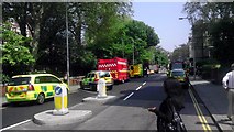 TQ2678 : Emergency Services in Fulham Road Chelsea by PAUL FARMER