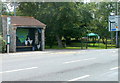 Front view of bus shelter artwork, Congresbury