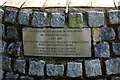 Jacobs Well Millennium Monument (2) - dedication plaque, Jacobs Well Road, Jacobs Well