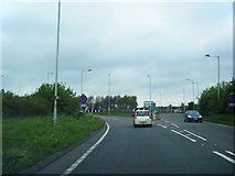 SJ5116 : A49 at Battlefield Roundabout by Colin Pyle