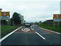 Preston Brockhurst village boundary signs on the A49