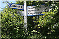 Holbeton: obscured signpost