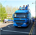 ST3187 : Samsung bus in Olympic Torch Activation Convoy, Newport by Jaggery