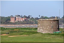 TM3236 : Martello Tower and Bawdsey Manor by Evelyn Simak