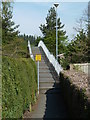 Footbridge over the A470 to the centre of Llanidloes