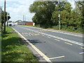 Weston Road bus stops near Middle Elm east of Hewish