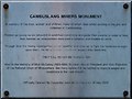 Plaque on the Cambuslang Miners