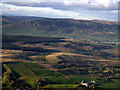 The Campsie Fells from the air