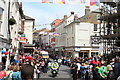 The Olympic Torch Procession entering Market Strand in Falmouth