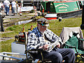 SJ4077 : Resting at the Boat Museum by David Dixon